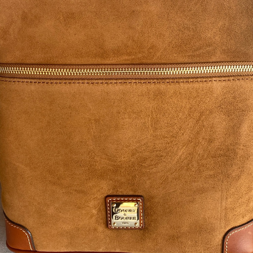 Dooney and Bourke Amber Suede Crossbody bag